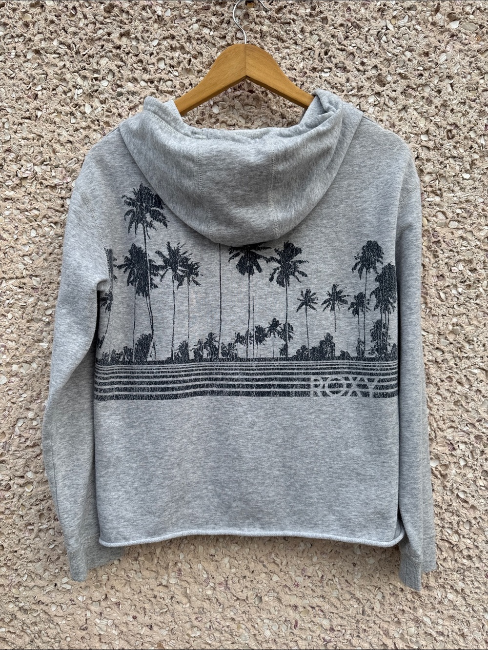 Roxy Hooded Sweatshirt with Palm Graphic